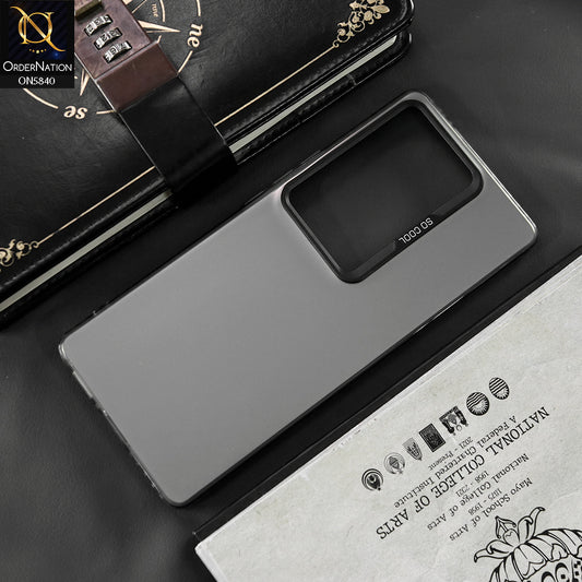 Realme C75x Cover - Matte Gray - New Exclusive Highend Matte Color Gradient Shiny Case With Soft Borderes Protection