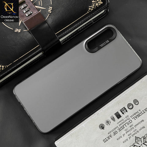 Samsung Galaxy A70 Cover - Matte Gray - New Exclusive Highend Matte Color Gradient Shiny Case With Soft Borderes Protection