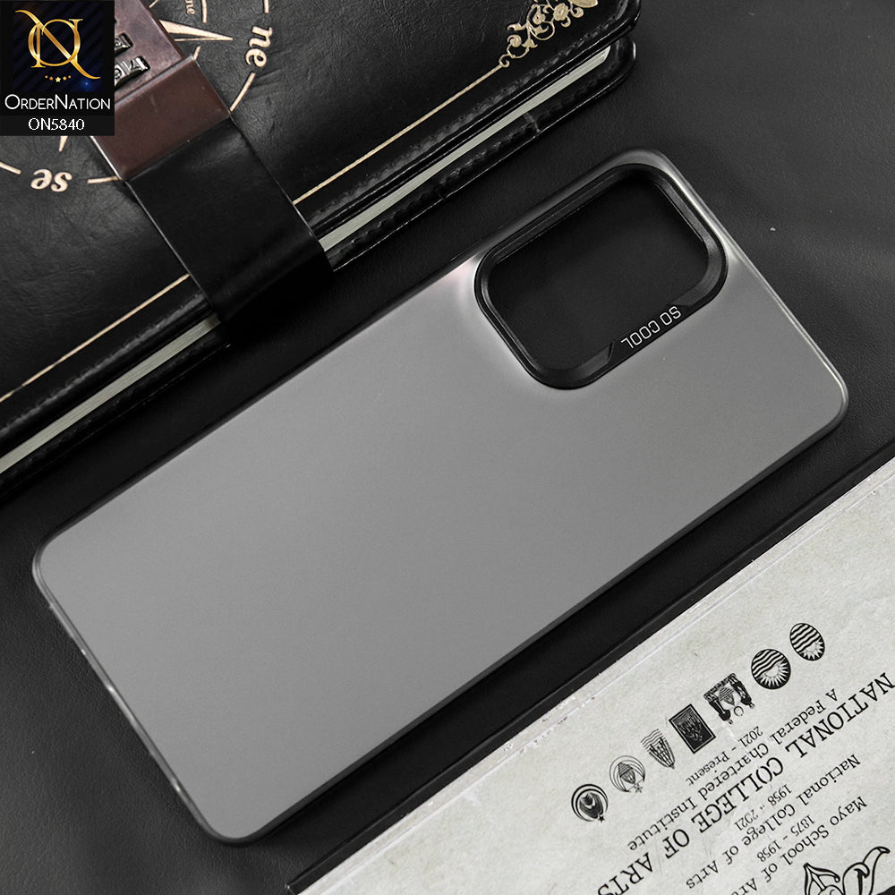 Samsung Galaxy A13 Cover - Matte Gray - New Exclusive Highend Matte Color Gradient Shiny Case With Soft Borderes Protection