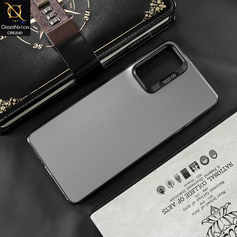 Oppo Reno 6 Cover - Matte Gray - New Exclusive Highend Matte Color Gradient Shiny Case With Soft Borderes Protection