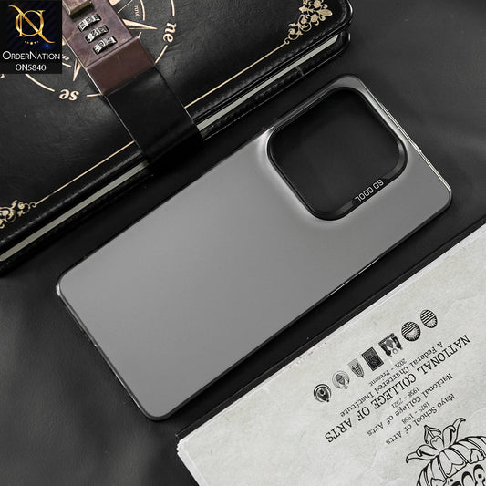 Xiaomi 14 Pro Cover - Matte Gray - New Exclusive Highend Matte Color Gradient Shiny Case With Soft Borderes Protection