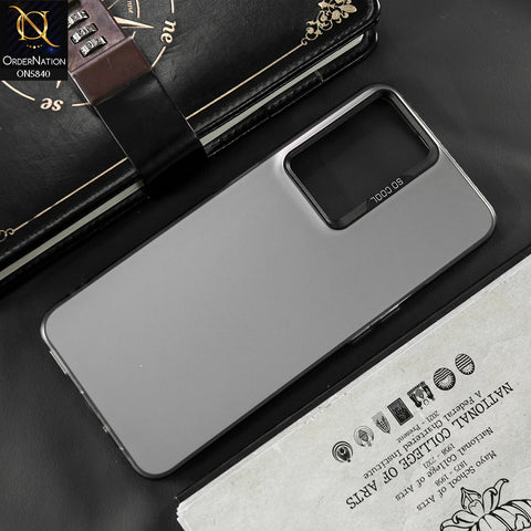 Vivo S16e Cover - Matte Gray - New Exclusive Highend Matte Color Gradient Shiny Case With Soft Borderes Protection