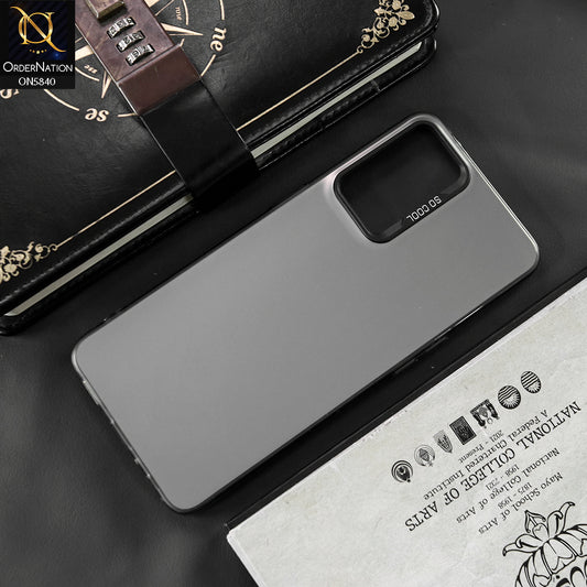 Vivo S10e Cover - Matte Gray - New Exclusive Highend Matte Color Gradient Shiny Case With Soft Borderes Protection
