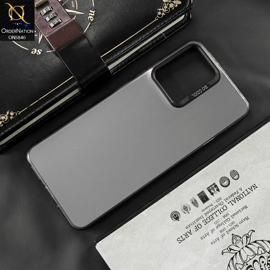 Vivo Y35 5G Cover - Matte Gray - New Exclusive Highend Matte Color Gradient Shiny Case With Soft Borderes Protection