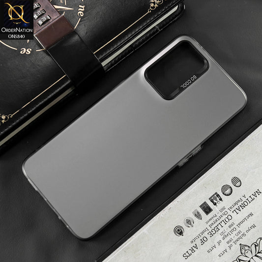 Realme V13 5G Cover - Matte Gray - New Exclusive Highend Matte Color Gradient Shiny Case With Soft Borderes Protection