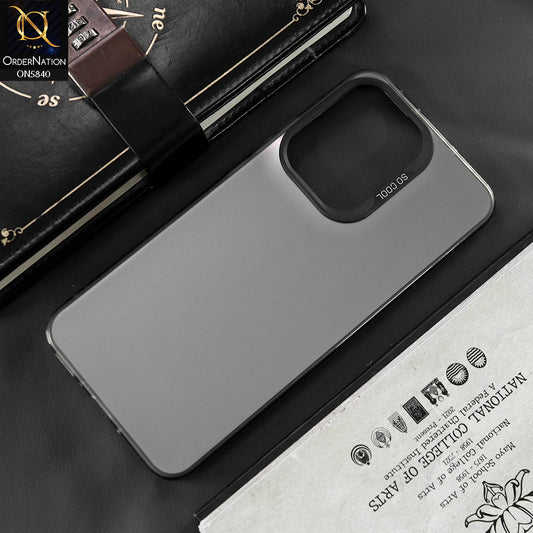 Oppo A5x 5G Cover - Matte Gray - New Exclusive Highend Matte Color Gradient Shiny Case With Soft Borderes Protection