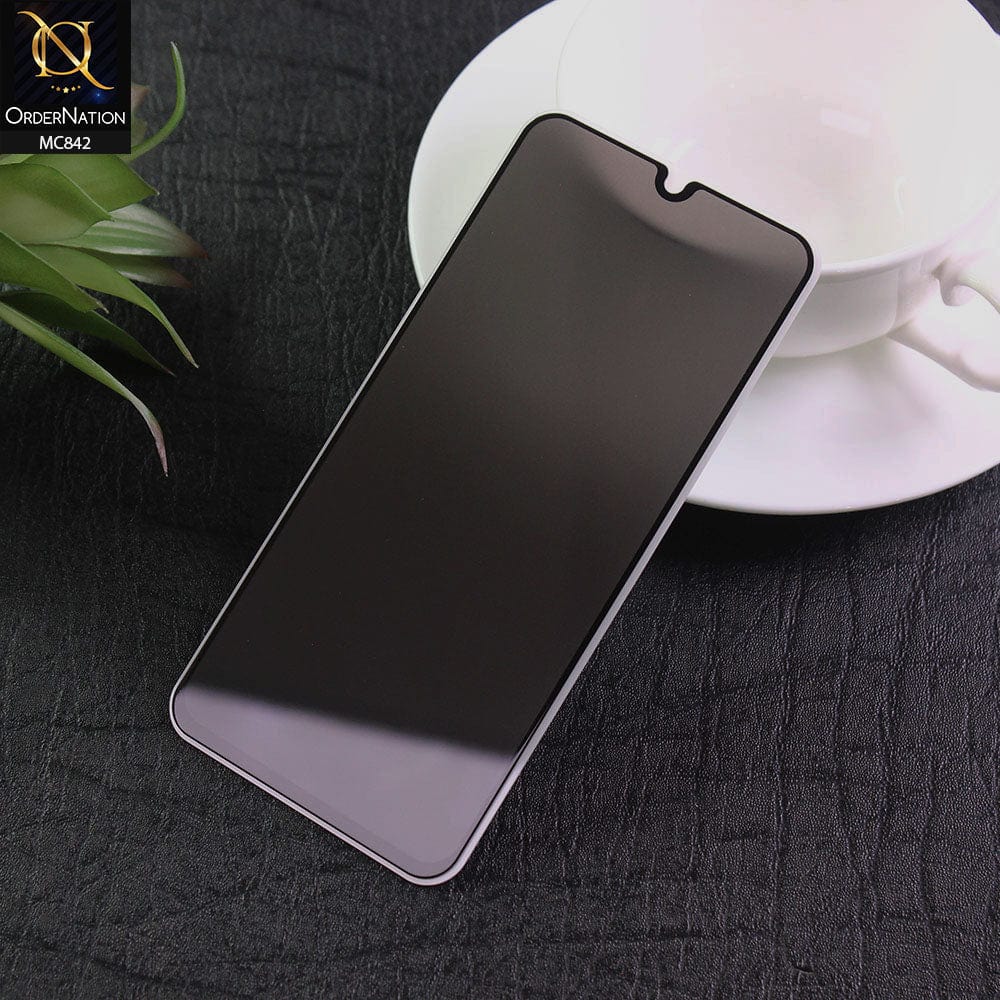 Infinix Hot 8 Lite Screen Protector - Black - Privacy Tempared Screen Protector