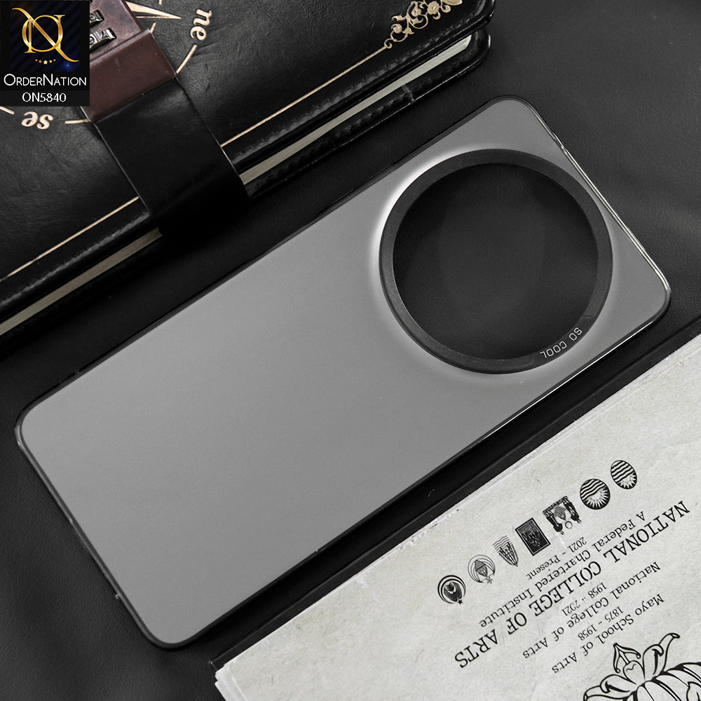 Xiaomi Redmi A3 Cover - Matte Gray - New Exclusive Highend Matte Color Gradient Shiny Case With Soft Borderes Protection