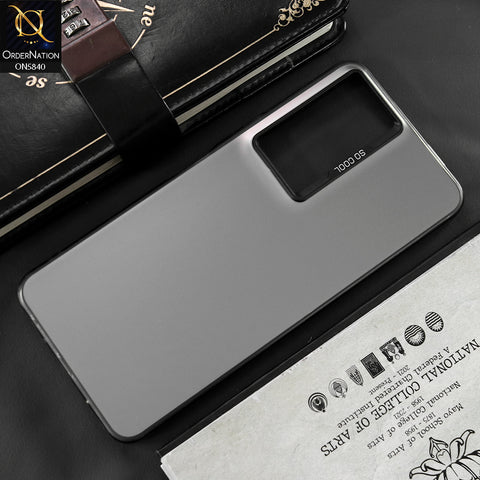 Vivo Y29 5G Cover - Matte Gray - New Exclusive Highend Matte Color Gradient Shiny Case With Soft Borderes Protection