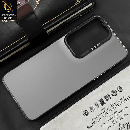 Vivo Y19s Pro Cover - Matte Gray - New Exclusive Highend Matte Color Gradient Shiny Case With Soft Borderes Protection