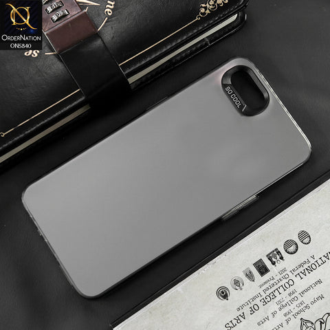 Oppo A1k Cover - Matte Gray - New Exclusive Highend Matte Color Gradient Shiny Case With Soft Borderes Protection