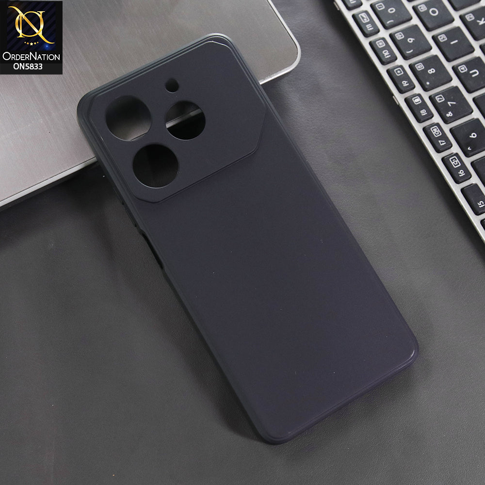 Infinix Hot 40 Pro Cover - Black -  New Premium Quality Silicone Case Slim Protective Back Cover