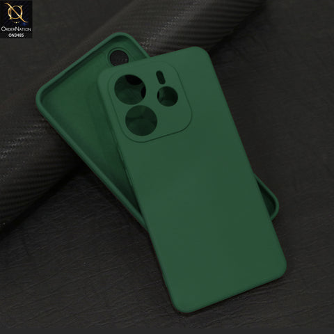 Xiaomi Redmi Note 14 4G Cover - Dark Green - ONation Silica Gel Series - HQ Liquid Silicone Elegant Colors Camera Protection Soft Case