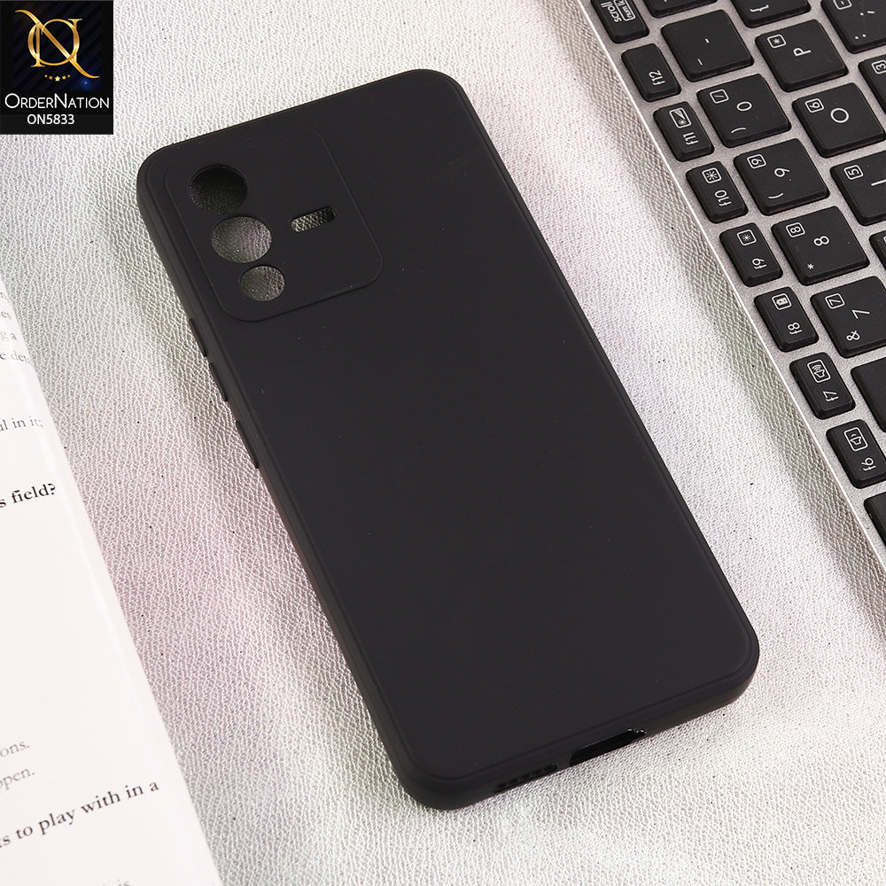 Vivo V23 5G Cover - Black - New Premium Quality Silicone Case Slim Protective Back Cover