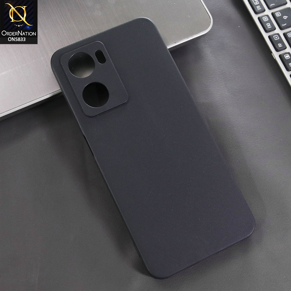 Oppo Reno 14 Cover - Black -  New Premium Quality Silicone Case Slim Protective Back Cover