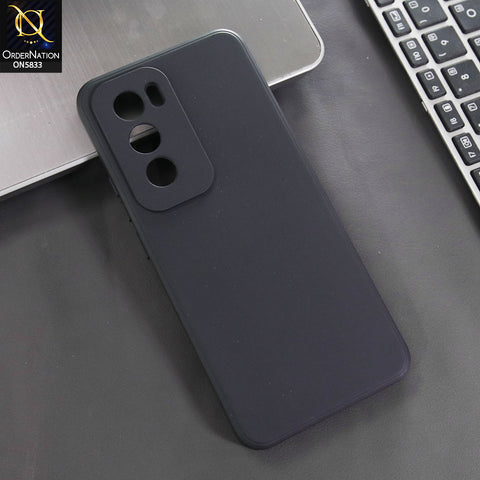 Oppo Reno 12 Cover - Black -  New Premium Quality Silicone Case Slim Protective Back Cover