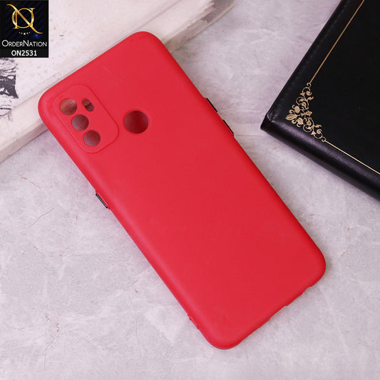 Oppo A53 Cover - Red - Soft Matt Candy Color Case