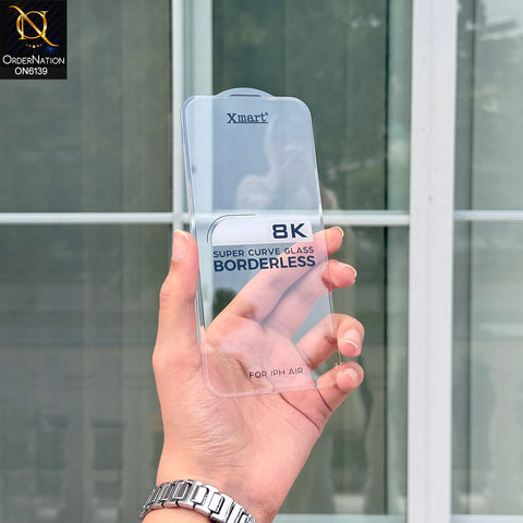 iPhone 17 Air Protector - Transparent - Xmart 8K Tempered Glass Anti Static Screen Protector With Curved Clear Screen Film