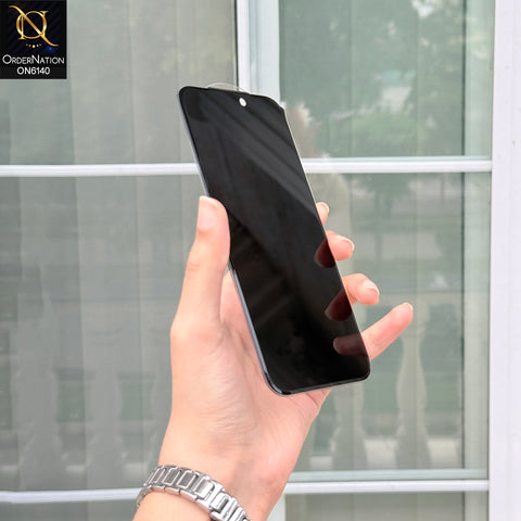 iPhone 17 Pro Max Protector - Black - Xmart Privacy 8K Tempered Glass Anti Static Screen Protector With Curved Privacy Screen Film