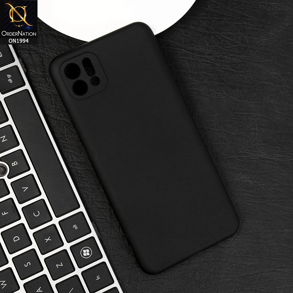Oppo A16K Cover - Black - Matte Shockproof Sillica Gel Soft Case