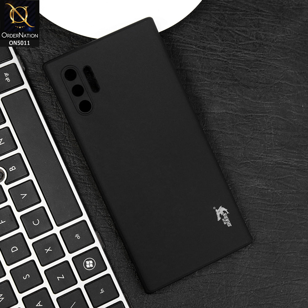Samsung Galaxy Note 10 Plus Cover - Black - Soft Silicone + Tpu case with Camera Bumper Protection
