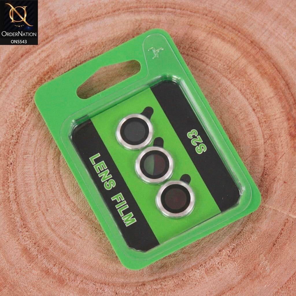 Samsung Galaxy S23 5G Camera Protector - Silver - Lens Film Anti Scratch Protective Camera Lens Protector