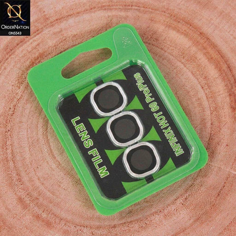 Infinix Hot 60 Pro Plus Camera Protector - Silver - Lens Film Anti Scratch Protective Camera Lens Protector