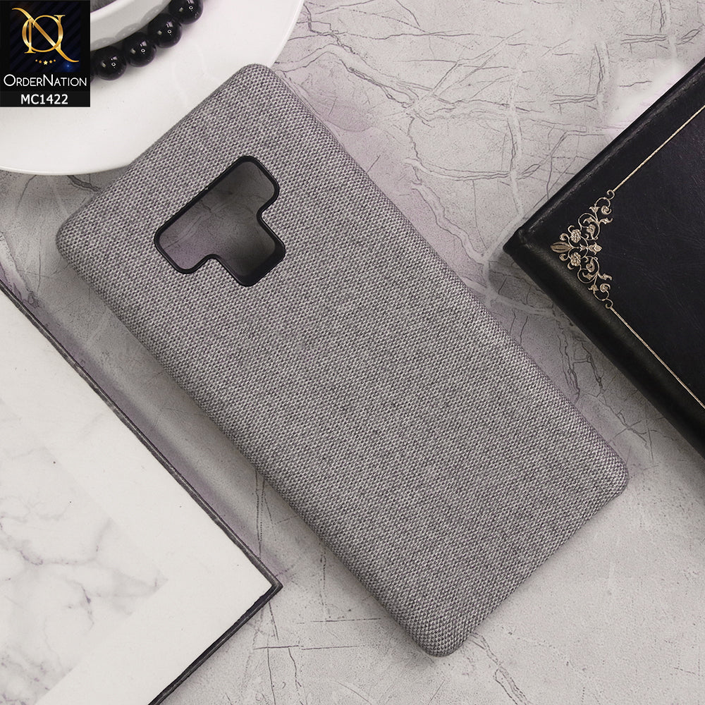 Samsung Galaxy Note 9 Cover - Gray - Jeans Texture PC Case