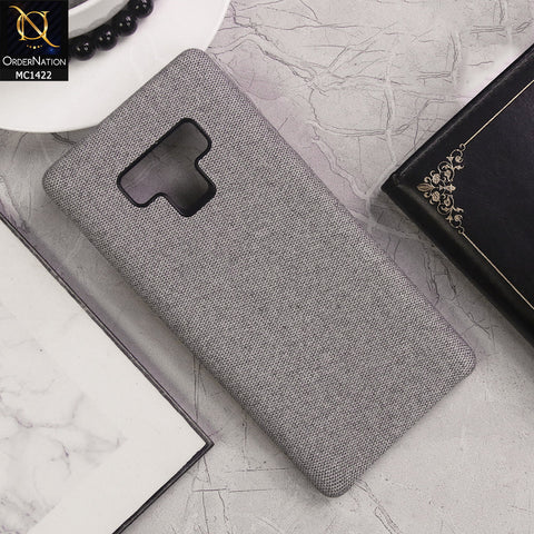 Samsung Galaxy Note 9 Cover - Gray - Jeans Texture PC Case