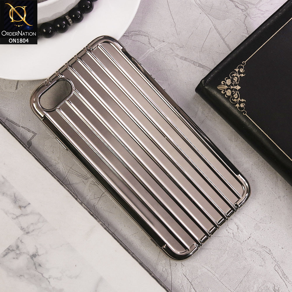 Laser Plating Soft Back Case For iPhone 8 / 7 - Silver