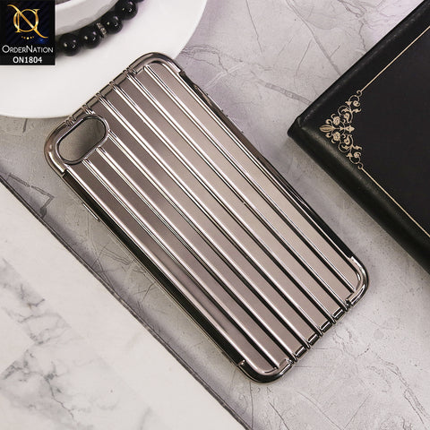 Laser Plating Soft Back Case For iPhone 8 / 7 - Silver