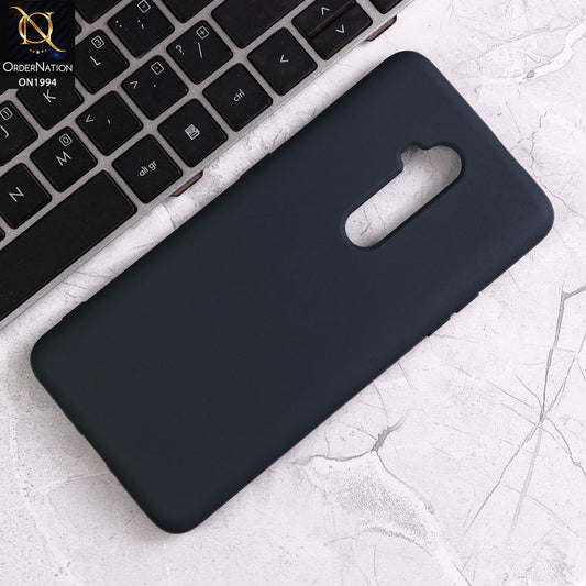 OnePlus 7T Pro Cover - Midnight Blue - Matte Shockproof Sillica Gel Soft Case