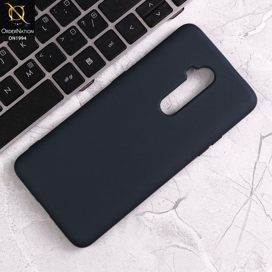 OnePlus 7T Pro 5G McLaren Cover - Midnight Blue - Matte Shockproof Sillica Gel Soft Case