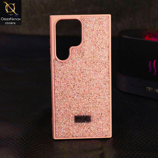 Samsung Galaxy S23 Ultra 5G Cover - Silver - Luxury Bling Rhinestones Diamond shiny Glitter Soft TPU Case