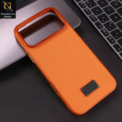 iPhone 17 Pro Max Cover - Orange - J-Case New premium Quality Tech Woven Design Case