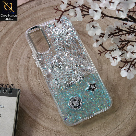 Vivo Y20 Cover - Design1 - New Cool 3D Goodluck Trendy Dual Sides Glitter Shiny Case (Glitter Doesn`t Move)