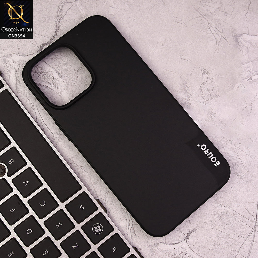 iPhone 14 Pro Max Cover - Black - EOURO Shock Resistant Soft Silicone Camera Protection Case