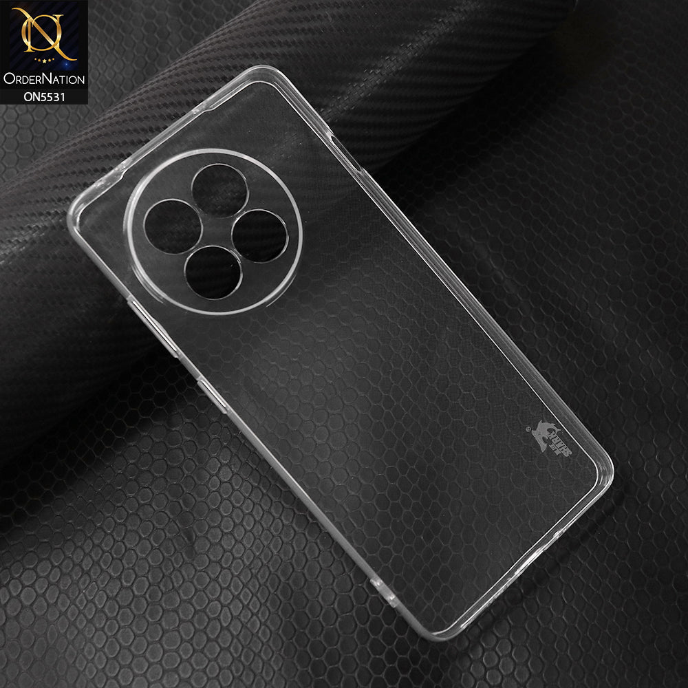 OnePlus 13R Cover - Transparent - Blue Shark Soft Silicone Protective Case WIth Camera Protection