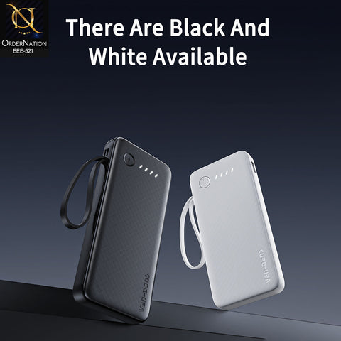 VEN-DENS - VD-PB059 - 20000mAh Power Bank with Built-In Charging Cables | Compact Portable Fast Charging Battery Pack