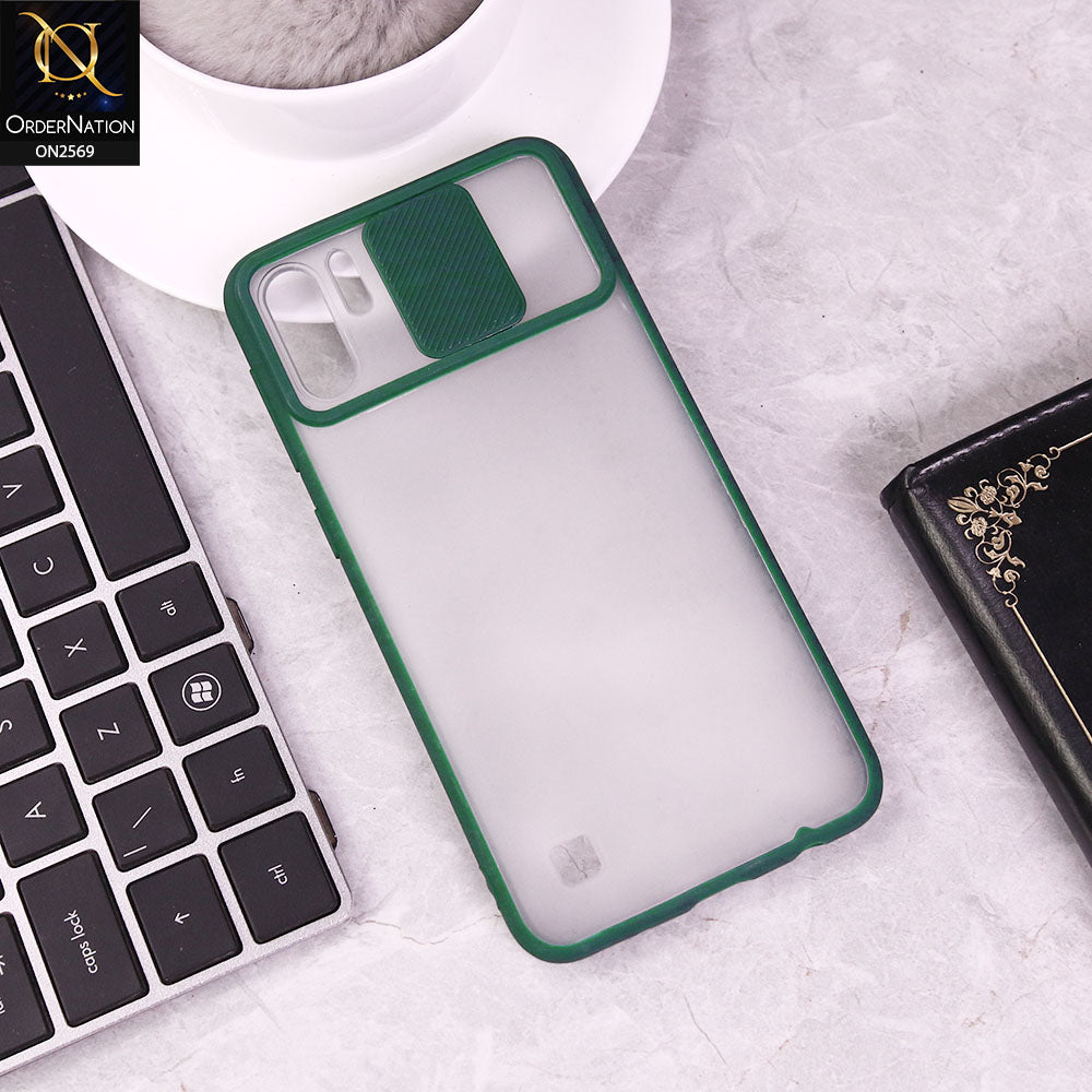 Huawei P30 Pro Cover - Green  - Translucent Matte Shockproof Camera Slide Protection Case (Copy)