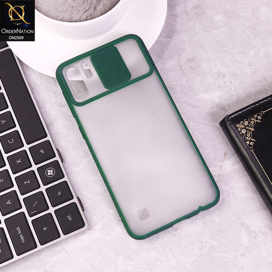 Huawei P30 Pro Cover - Green  - Translucent Matte Shockproof Camera Slide Protection Case (Copy)