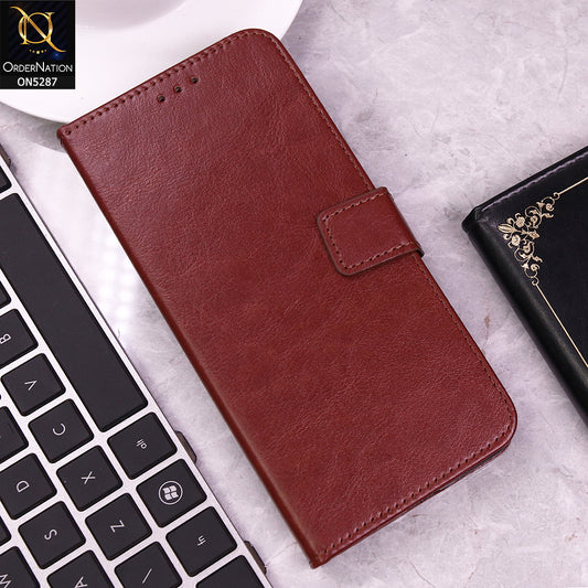 Infinix Hot 50 Pro Cover - Black - Premium PU Leather Magnetic Flip Book Card Slots Wallet Soft Case (Copy)