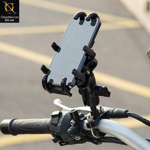 SX18 Bicycle Mobile Phone Bracket Holder 360° Adjustable Handlebar Mount