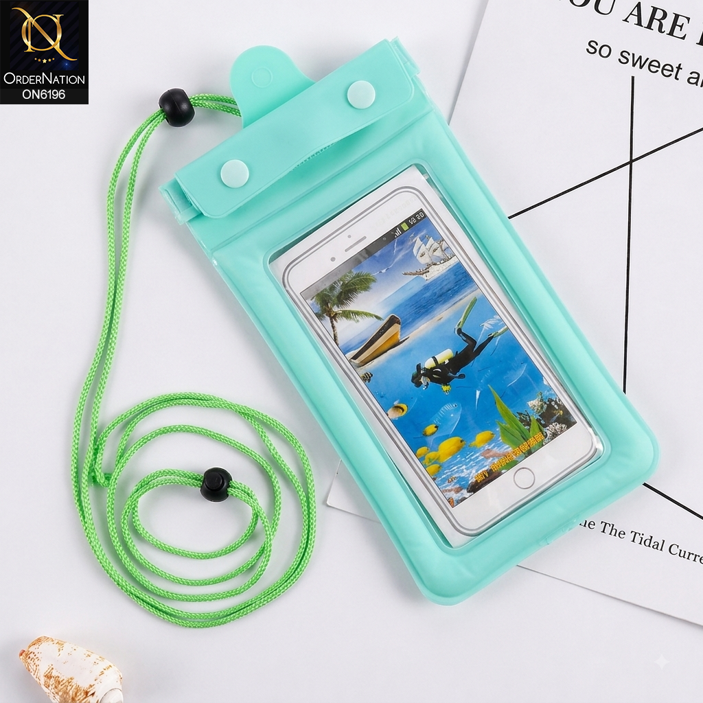 Waterproof Floating Phone Pouch with Adjustable Neck Strap for Swimming & Outdoor Activities