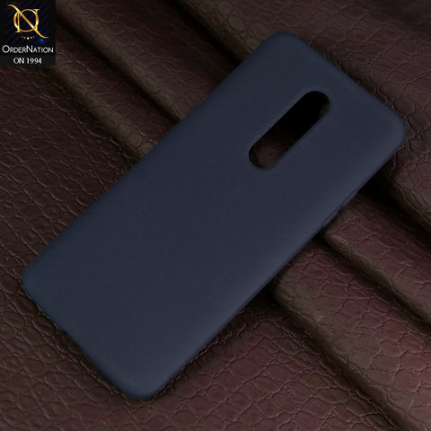 OnePlus 7 Pro Cover - Blue - Matte Shockproof Sillica Gel Soft Case