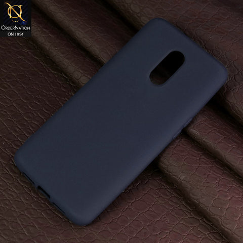OnePlus 7 Cover - Blue - Matte Shockproof Sillica Gel Soft Case