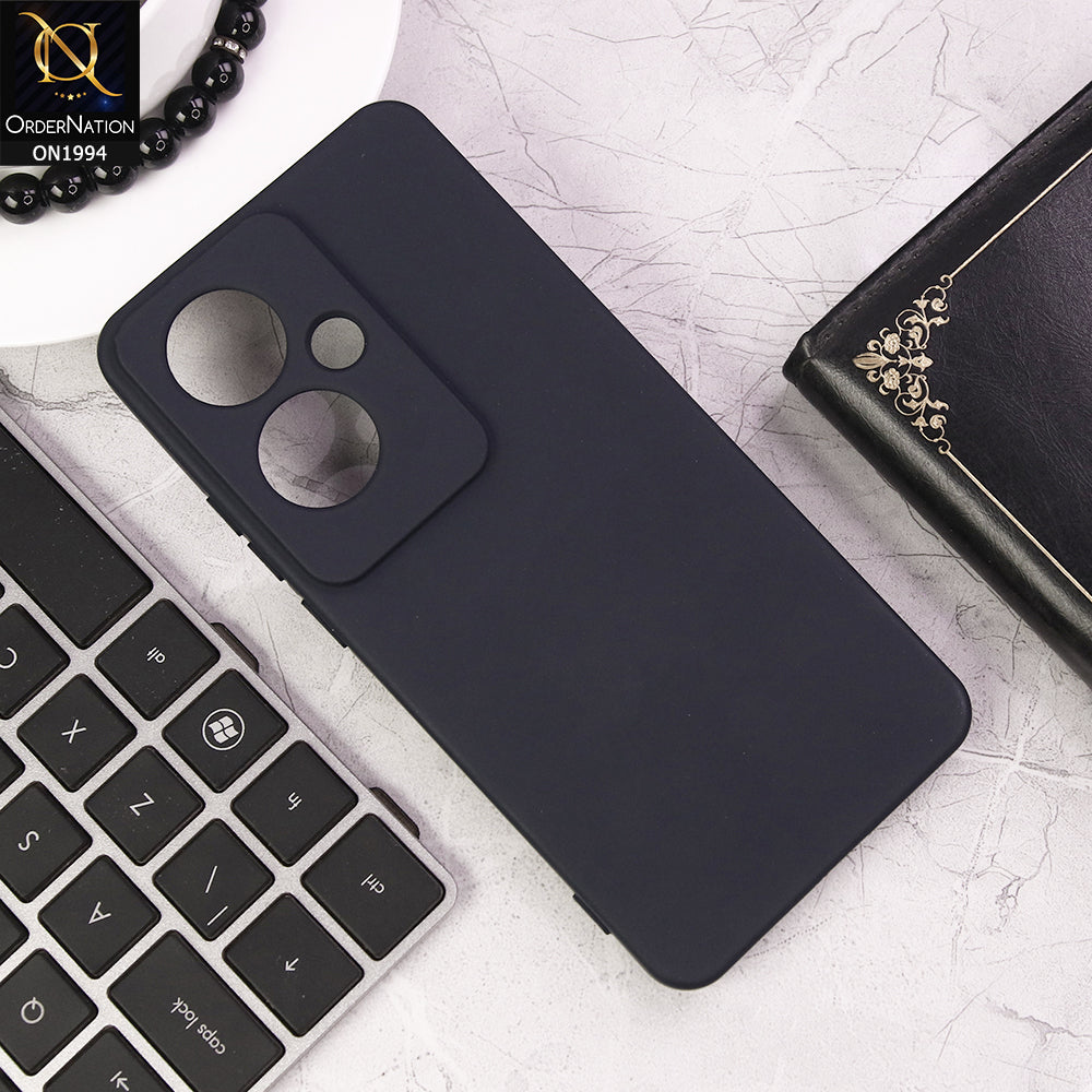Oppo Reno 11F 5G Cover - Midnight Blue - Matte Shockproof Sillica Gel Soft Case