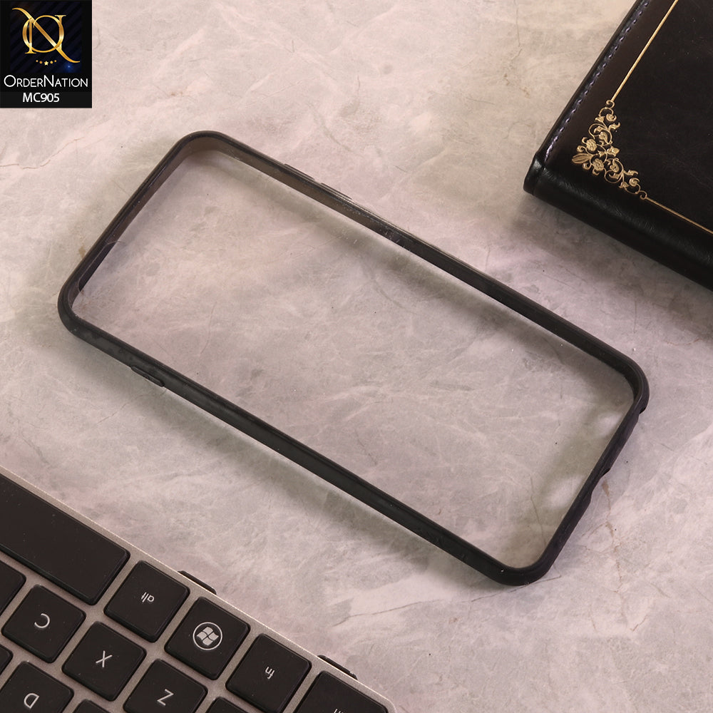 iPhone 8 Plus / 7 Plus Cover - Black - Premium Slim-Fit Transparent Bumper Case
