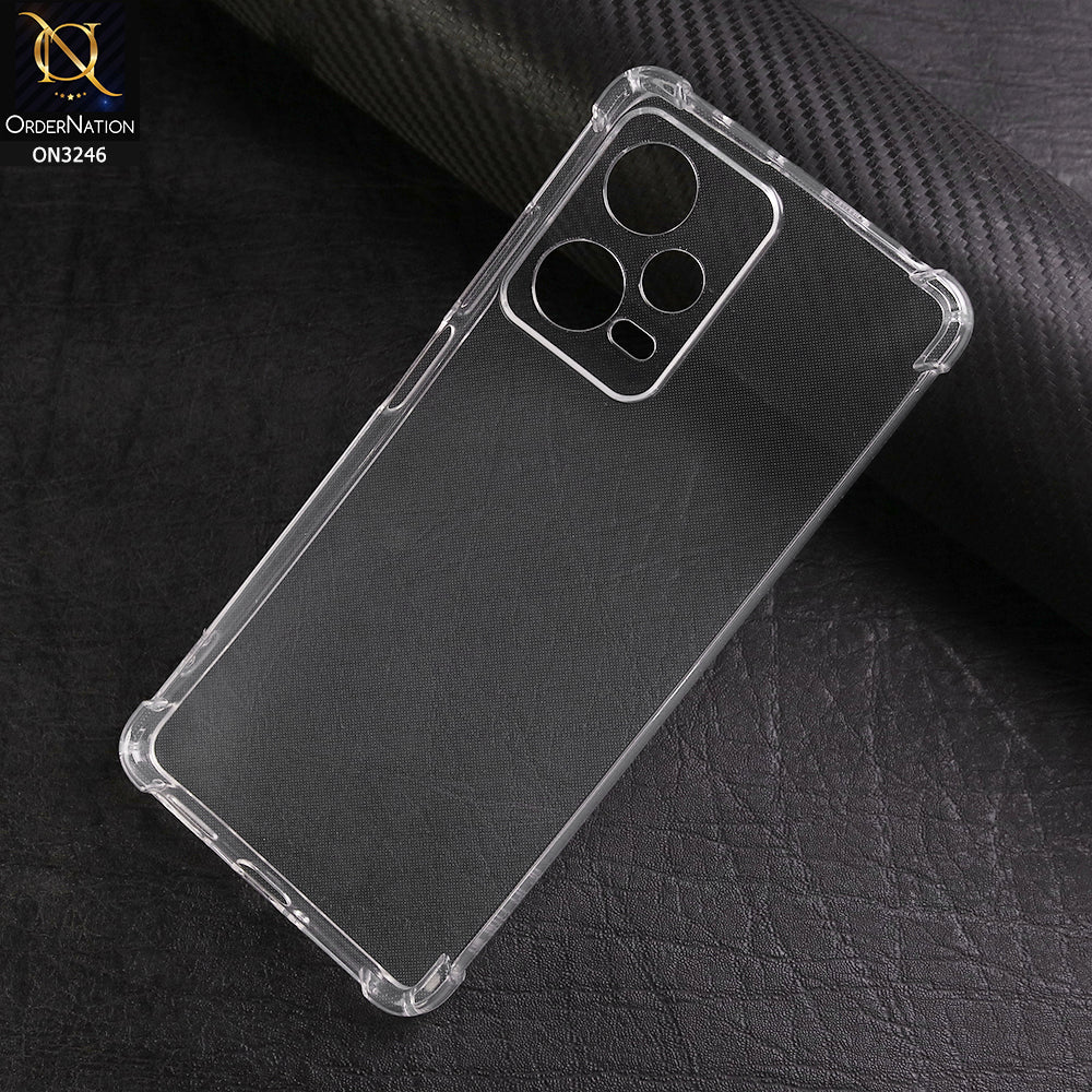Xiaomi Redmi Note 12 Pro 5G Cover - Transparent - Soft 4D Design Shockproof Silicone Transparent Clear Case