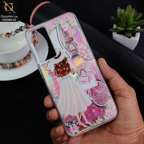 Infinix Note 12 G88 Cover - Design 3 - Trendy Heart Shape Moving Liquid Glitter Shine Soft Borders Case
